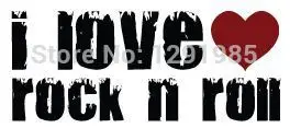 Я люблю рок н ролл музыкальное искусство настенные цитатами съемные ПВХ