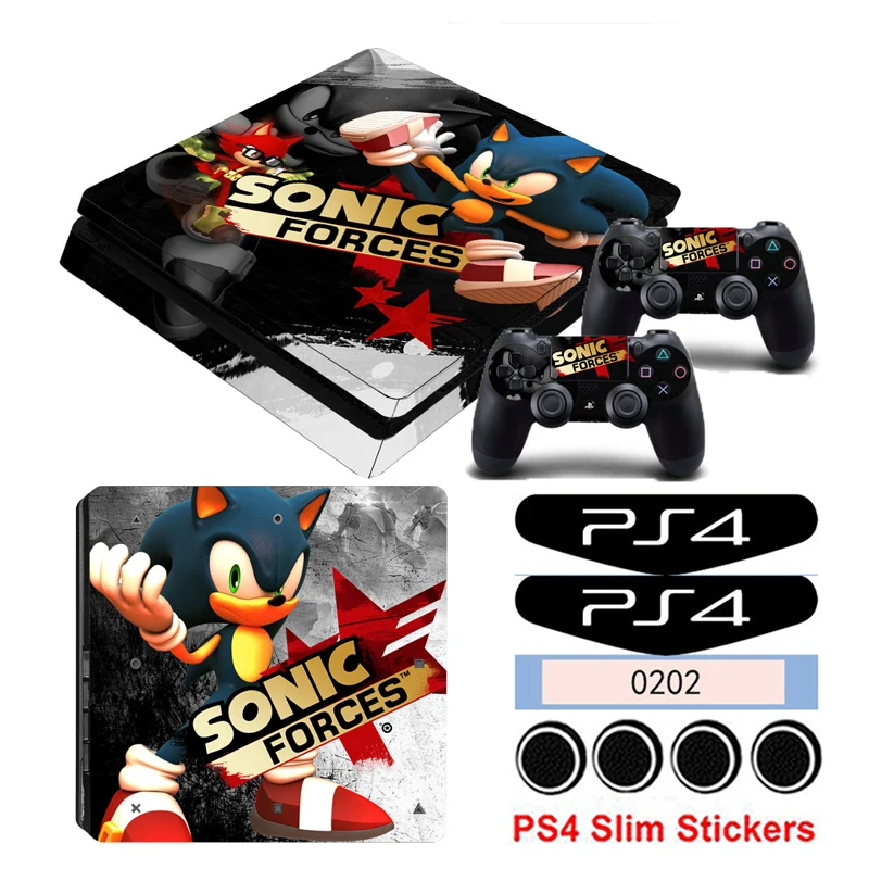 Наклейки из игры для Playstation 4 PS4 Slim Console &amp Controller Sonic Force наклейки кожи поставляются