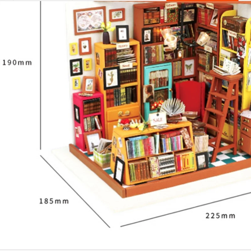 Cuteroom ручная работа DIY Кукольный дом книжный магазин кукольный домик Миниатюрный