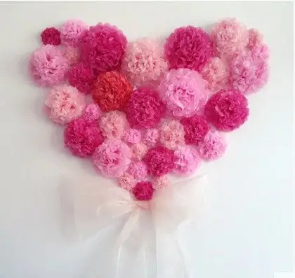 22 цвета бесплатная доставка 30 см папиросная бумага помпон цветок шар для