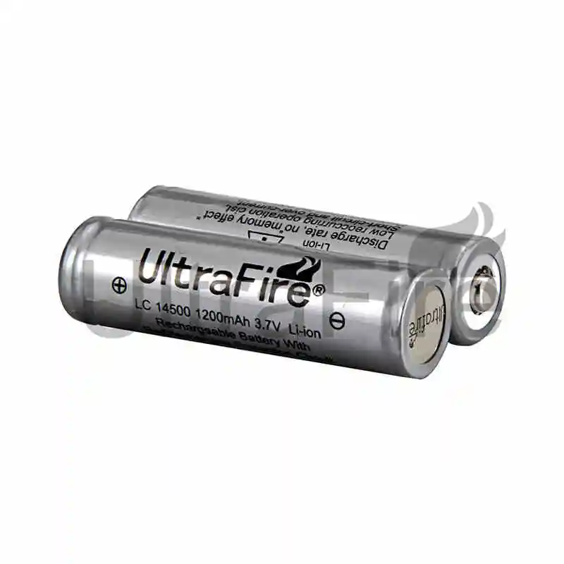 Светодиодный фонарь UltraFire оригинальный 14500 1200 мАч 3 7 V Перезаряжаемые Li Ion Батарея