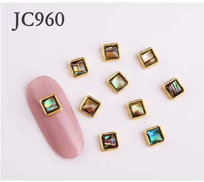 JC960(100pcs) 100 шт 3D Черепаха оболочки украшения ногтей/4 типа 12 эффект градации Шарм ногтей DIY deco/рукоделие поставка/янтарный деко - Цвет: JC960(100pcs)