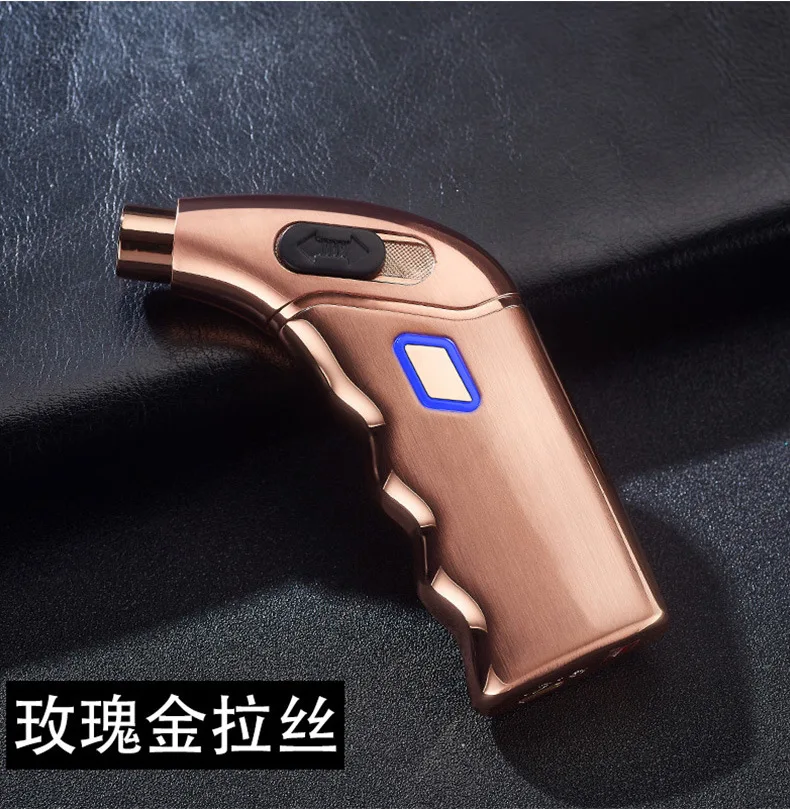 Новые Креативные ветрозащитные usb зарядка двойные дуговые зажигалки импульсные Плазменные сигареты, сигары, табак бумажный жгут для зажигания трубки гаджеты для мужчин