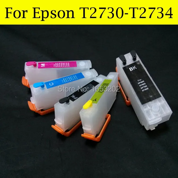 Высокое качество Refillable патрон чернил для принтера Epson T2730-T2734 XP520 XP600 XP620 XP700 XP800 XP820