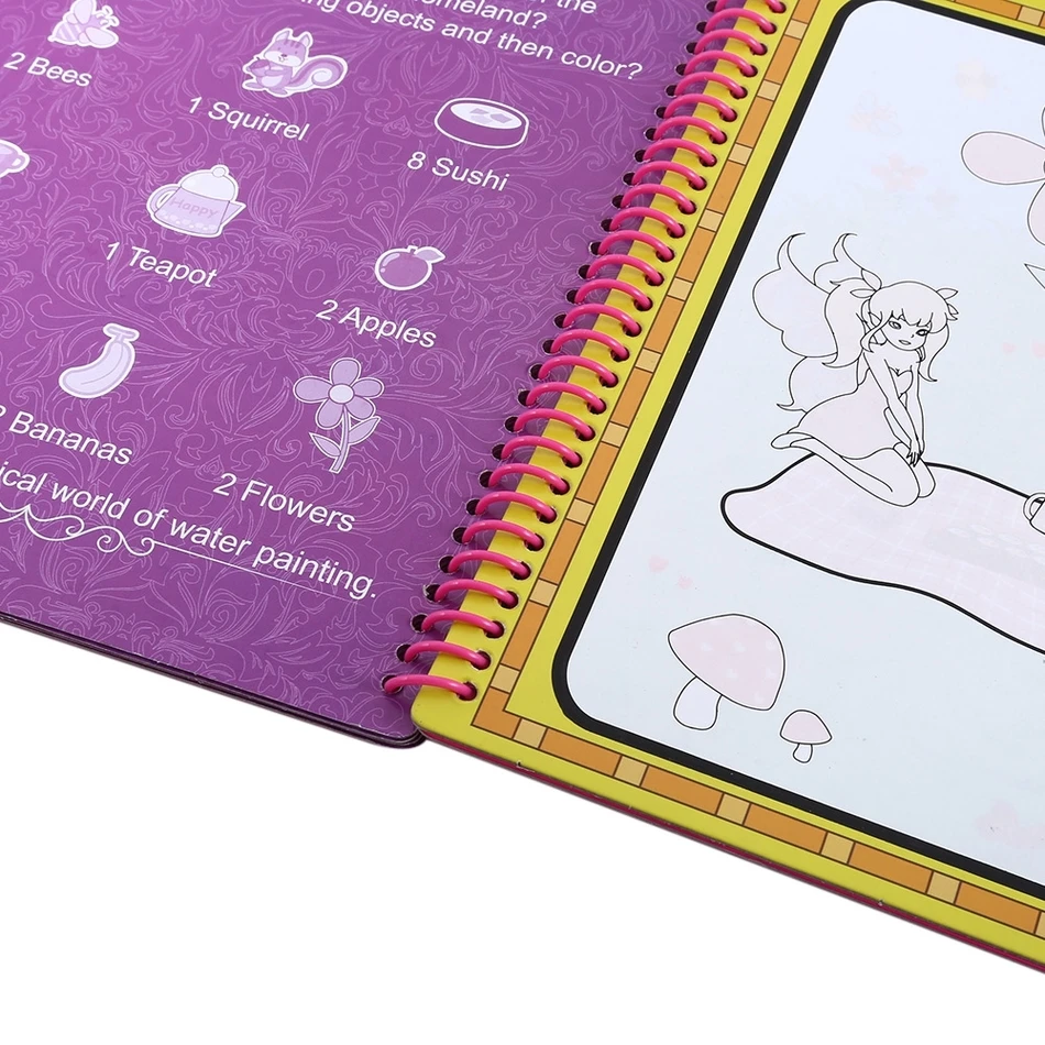 Прочная бумага высокого качества волшебная книга для рисования водой интимная