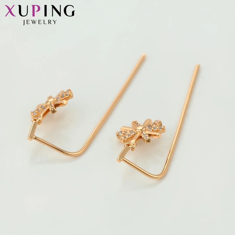 Серьги Xuping Модная бижутерия романтичные женские длинные висячие серьги оптовая