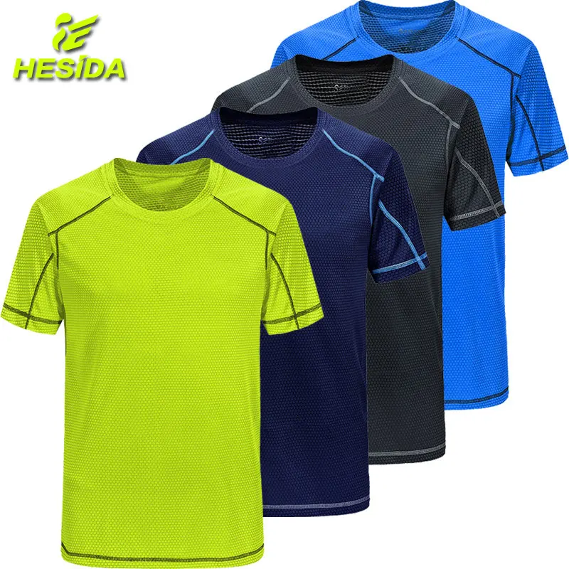 Футболка Для Мужчин's футболка быстросохнущая Спортивная с коротким рукавом