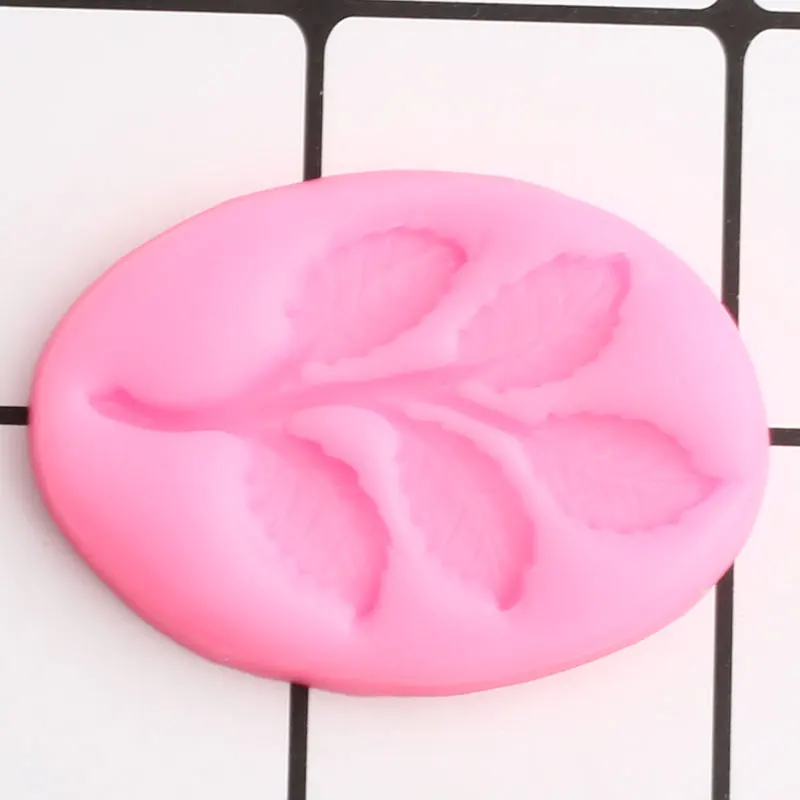 Силиконовые формы Twig Leaves листик для торта кайма мастики DIY Инструменты украшения