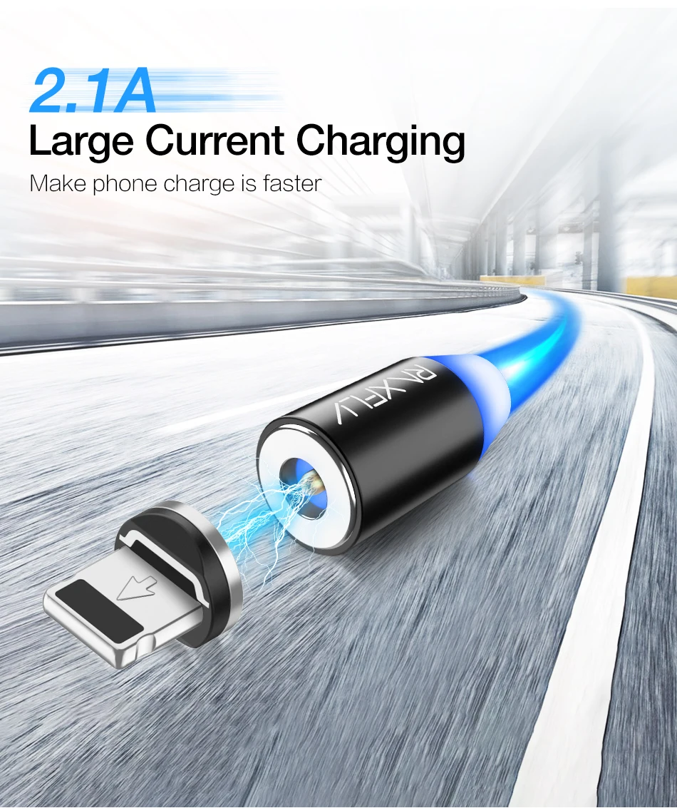 RAXFLY Магнитный зарядный кабель для iPhone XS магнит зарядное устройство Micro USB Lightning Кабель для samsung Магнитный кабель Тип C зарядный провод магнитная зарядка зарядка магнитная провод для зарядки