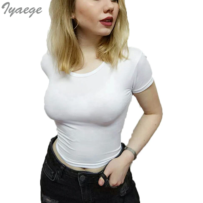 Летняя рубашка для девочек короткие майка женские укороченные рубашки Blusa топы