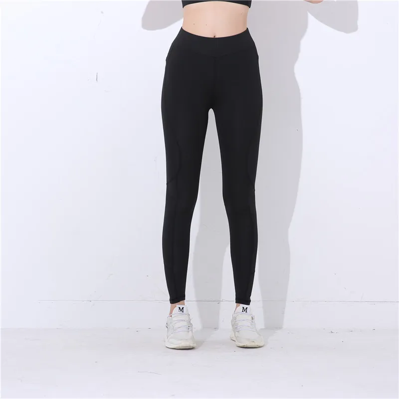 SVOKOR Leggings Women Solid Color High Waist Slim Push Up Leggings Autumn Casual Breathable High Stretch Polyester Pants