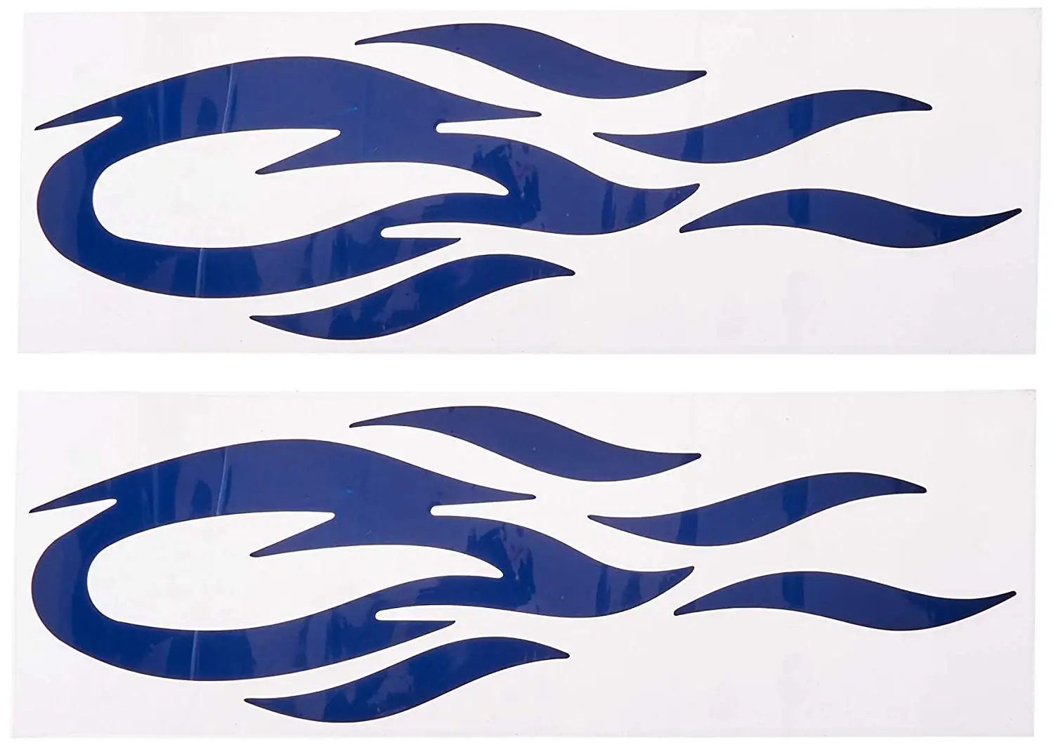 

uxcell 2Pcs Blue Flame Design Plastic Vinyl Reflective Sticker Decor for Car Exterior, 2 Pack
