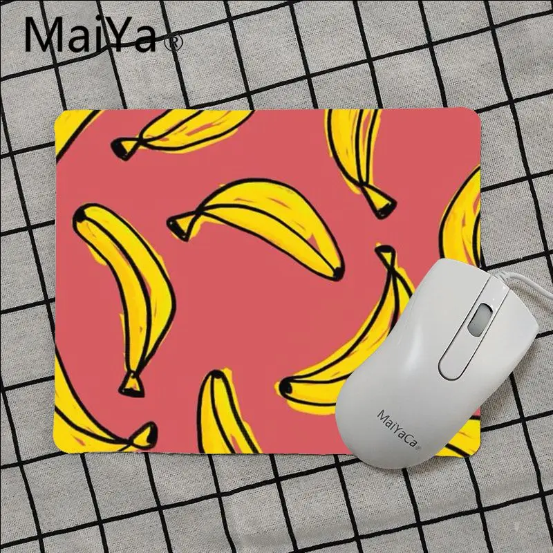 Maiya Высокое качество мультфильм искусство Банан Фрукты удобный коврик для мыши