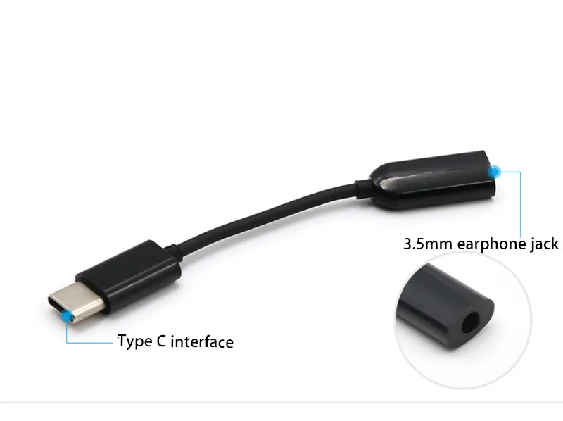 Оригинальный кабель для наушников Type C 3 5 мм адаптер с USB type штекер AUX аудиоразъем