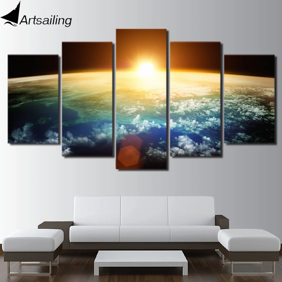 5 шт. настенные картины на холсте Вселенная|picture for living room|wall pictures5 piece canvas art |
