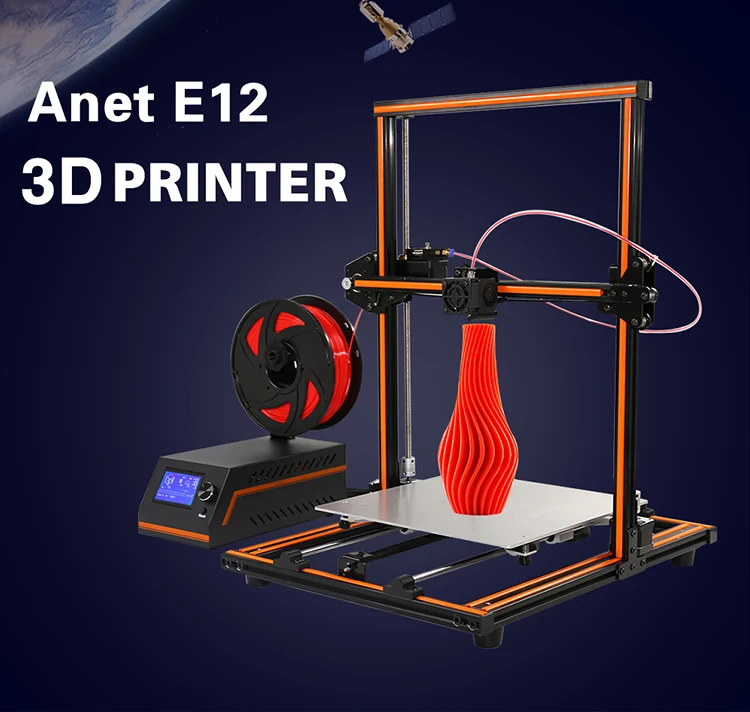 Anet E10 E12 A8 A6 3d принтер большой размер печати высокая точность Reprap i3 DIY 3d принтер комплект с 10 м/1 кг нити