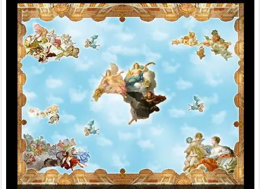 Бесплатная доставка новинка 2015 обои для стен в европейском стиле потолка