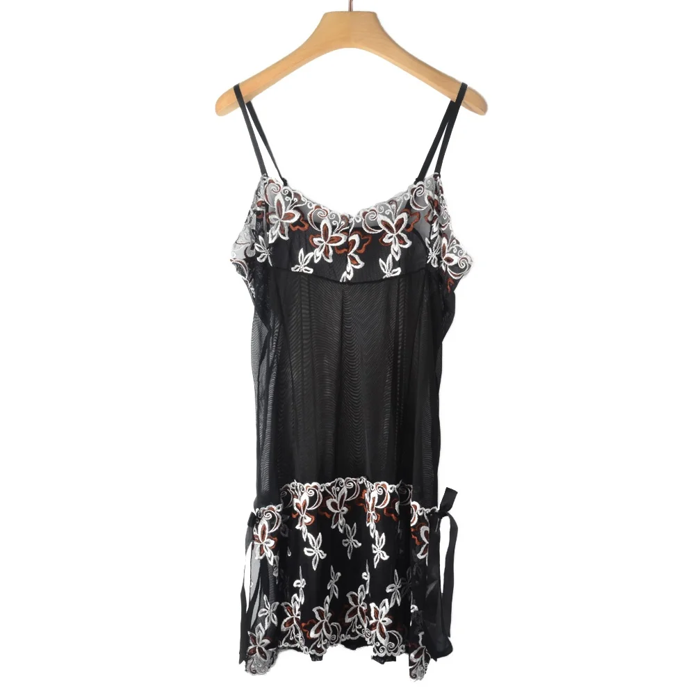[Sex Tonight] Hot Sexy Women's Flower Pattern Lace Dress Lingerie Sleepwear Underwear With G-string | Тематическая одежда и