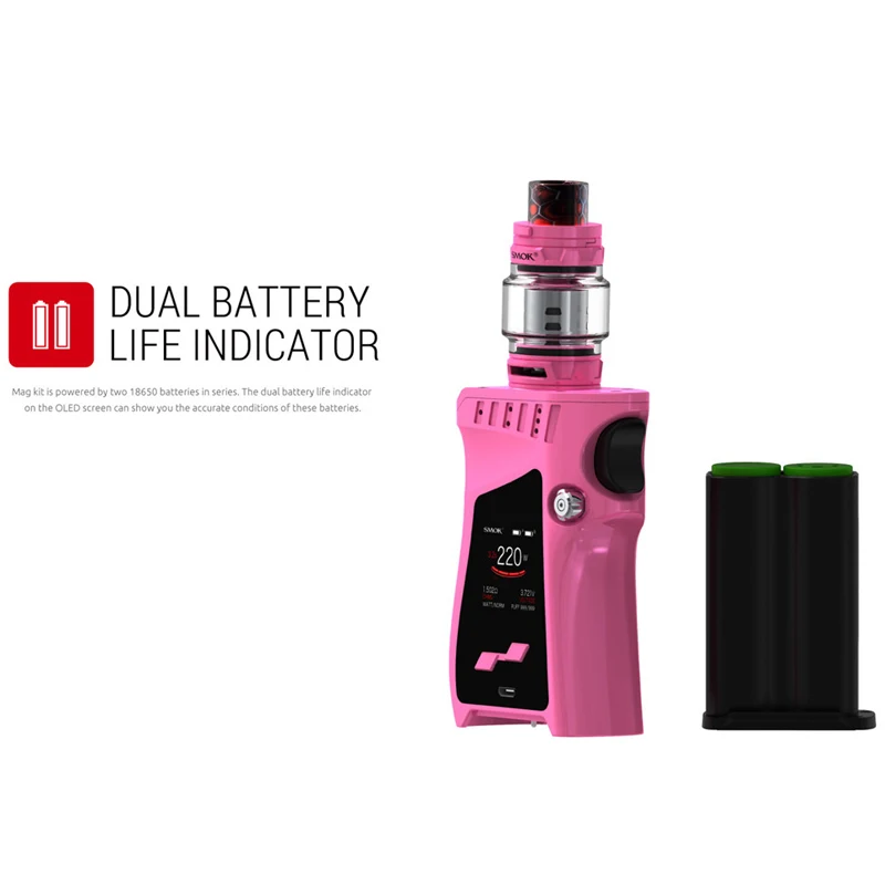 Электронная сигарета SMOK комплект MAG Smok mag 225 W коробка мод 18650 & TFV12 принц танк