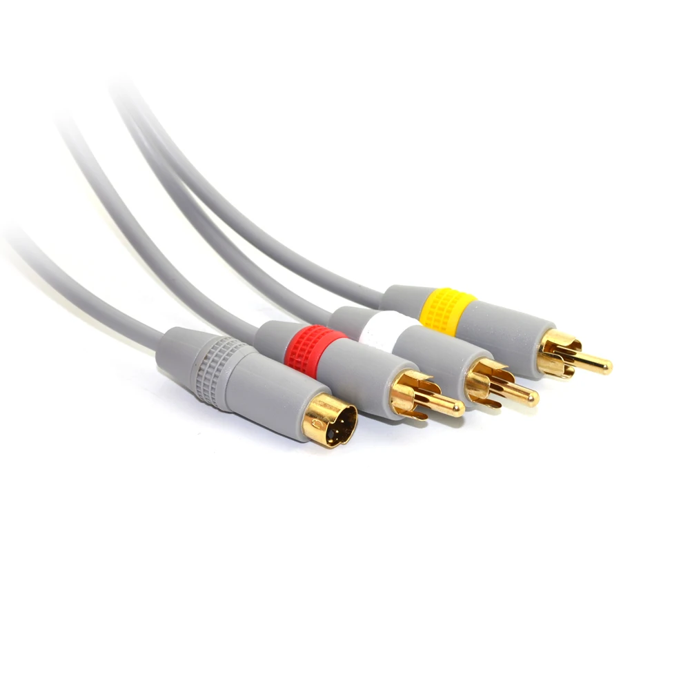 

50PCS a lot High quality RCA Video Audio Composite Cable S-Video AV Cable Cord for Nintendo Wii S-Video AV wire