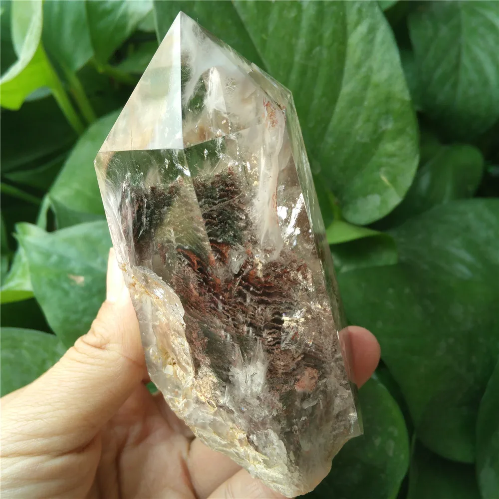 

Amazing Beautiful Phantom Crystal Wands Crystal Quartz Point Clear Quartz Rainbow Inclusion Point Chakra Healing Tool Meditation