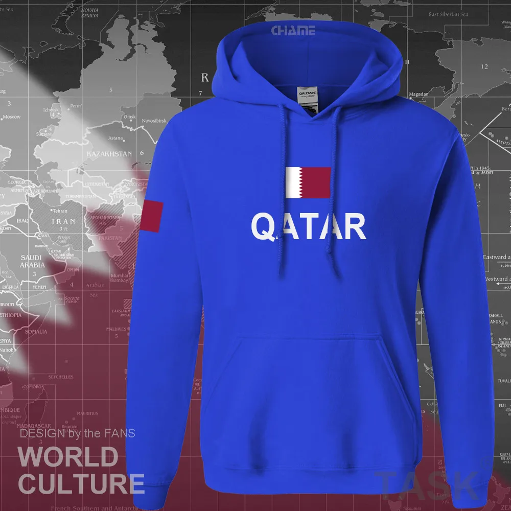 Худи с надписью Qatar Мужская толстовка новинка уличная одежда в стиле хип хоп socceres