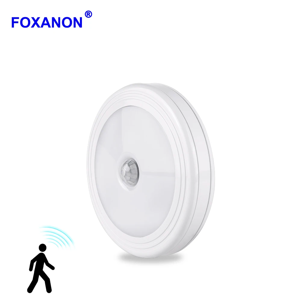 Foxanon LED ночник с датчиком движения Высокая яркость PIR Интеллектуальные