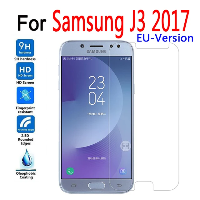 Закаленное стекло для Samsung Galaxy J3 2017 Pro Европейская версия пленка защиты экрана J330