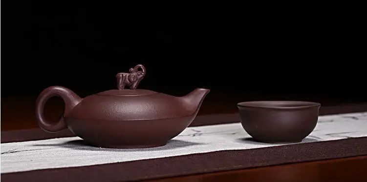 180 мл слон Исин заварочный чайник ручной работы zisha Чайник из фиолетовой глины костюм галстук Gaunyin черный чай пуэр