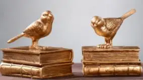 Аксессуары для украшения дома, Современная книга для книг, стоп, сказочный сад, винтажный домашний декор, золотая птица, миниатюрный сад, Париж - Цвет: GOLD
