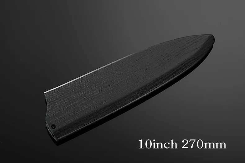10inch Chef Knives Нож шеф-повара, японский нож, защитный набор ножей, деревянный держатель для лезвий, деревянные ножны, кухонный нож, оболочка - Цвет: 10inch Chef Knives