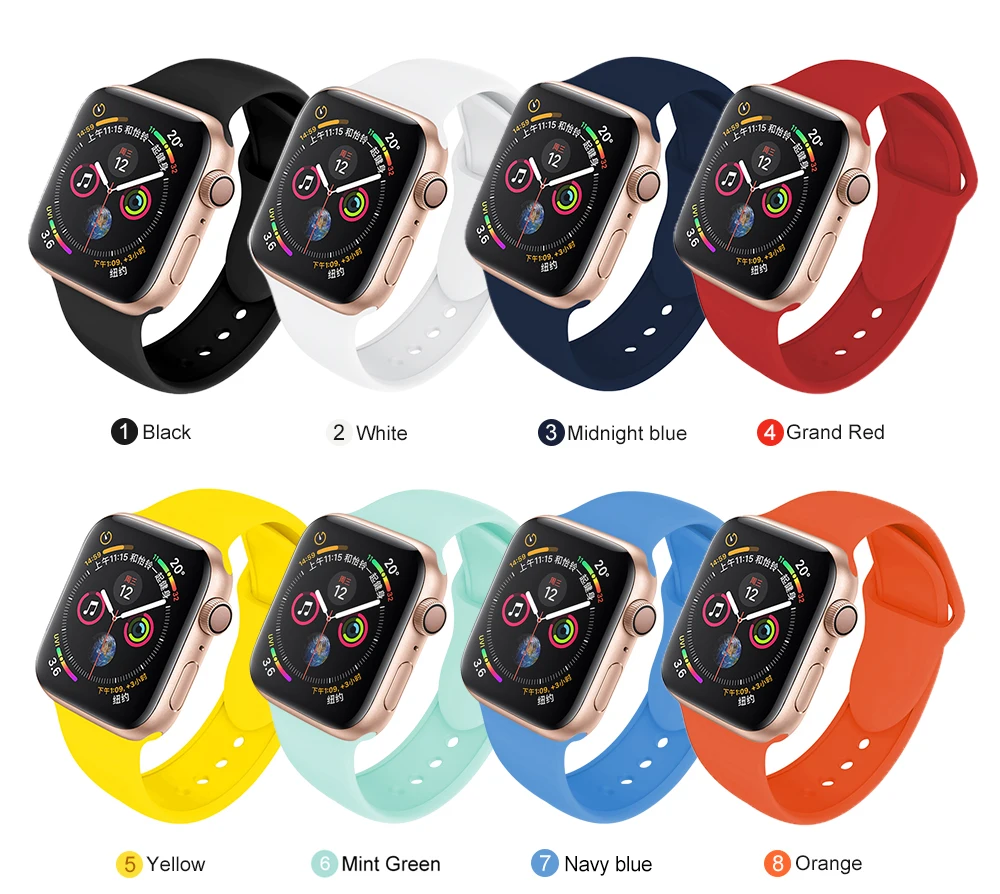SCELTECH мягкий силиконовый сменный спортивный ремешок для 38 мм Apple Watch Series1 2 42 мм ремешок для наручных браслетов для iWatch Sports Edition