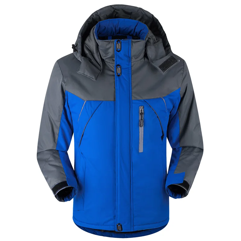 -30 C плюс толстый бархат пуховик и парка пальто 6XL 7XL 8XL зимняя куртка для мужчин