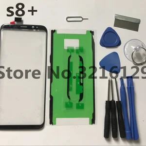 front outer glass lens cover replacement parts for samsung galaxy s8 edge plus g950 g955 touch screen protectoradhesive tools
