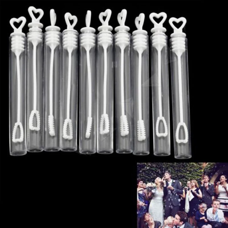 Высокое качество 25/50/100 шт любящее сердце пустые бутылки для мыльных пузырей