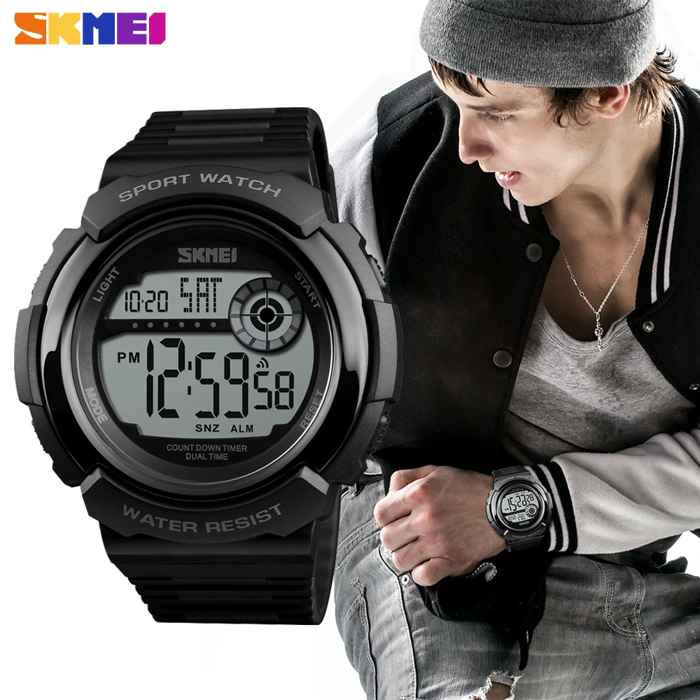 SKMEI Fashion Sport Watch Luxury Outdoor Chronograph Clock Double Time Electronic Military Waterproof Wristwatch reloj hombre
SKMEI Fashion Sport Watch Luxury Outdoor Chronograph Clock Double Time Electronic Military Waterproof Wristwatch reloj hombre