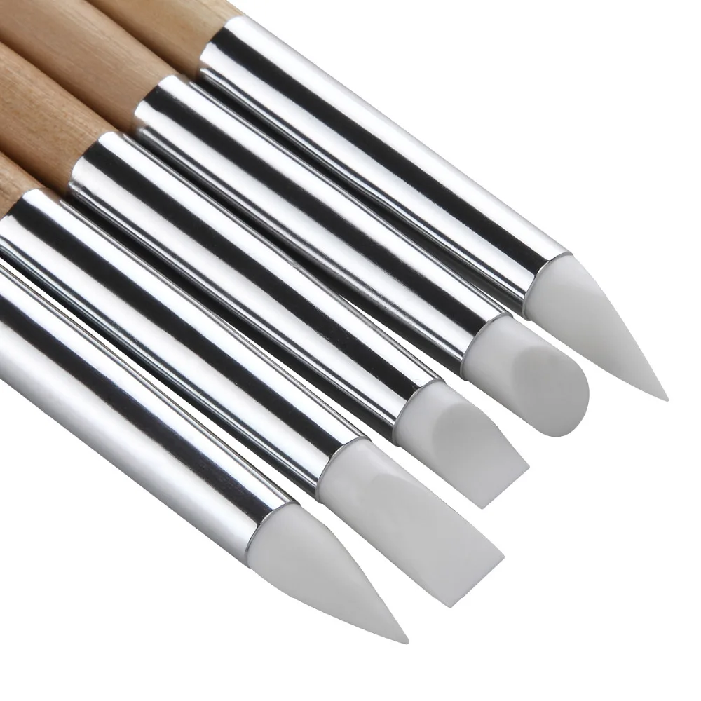 5 шт. силиконовая ручка для гравировки ногтей | Красота и здоровье