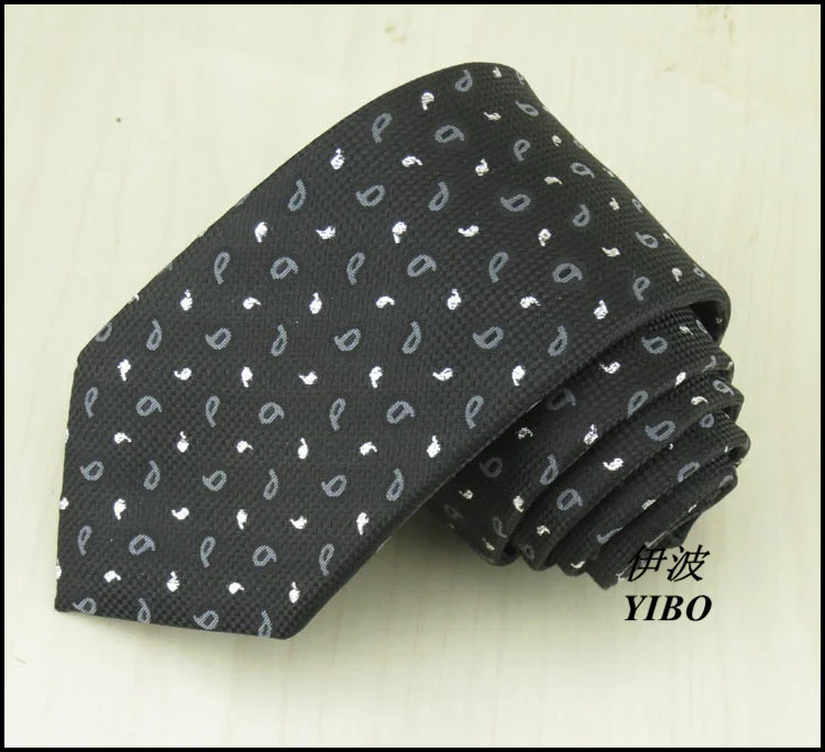 2015 последний мужской деловой Модный черный галстук/Серебряный и серый Кешью