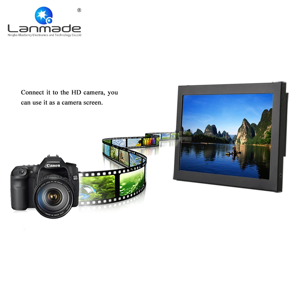 Lanmade 10 1 дюймов металлический корпус full hd Полки Край ЖК акран стандарта rohs