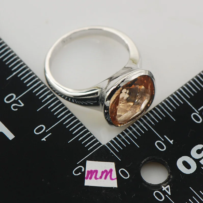 Morganite женское кольцо из стерлингового серебра 925 пробы F830 Размер 6 7 8 9 10 | Украшения