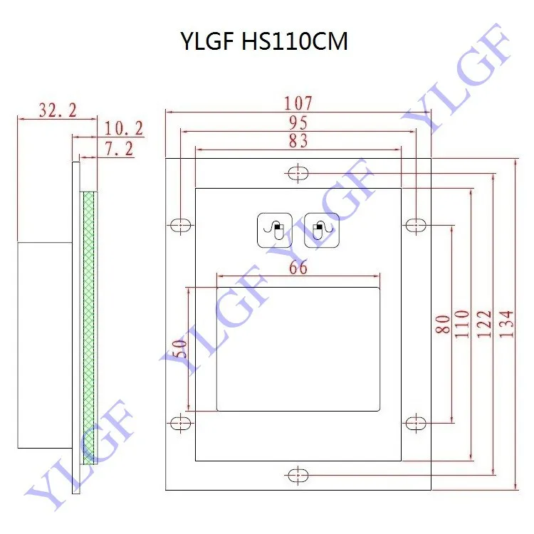 Touch Mouse Ylgf Usb Interface Embedded Industrial Mouse Waterproof Dust Anti Violence Stainless Steel Ring Stainless Steel