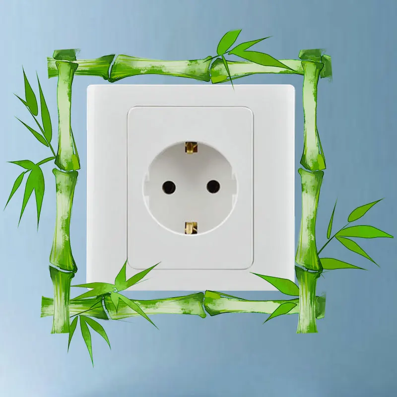 YOJA Bamboo Pole Frame Switch декоративные наклейки для комнаты красивый дизайн наклейка на