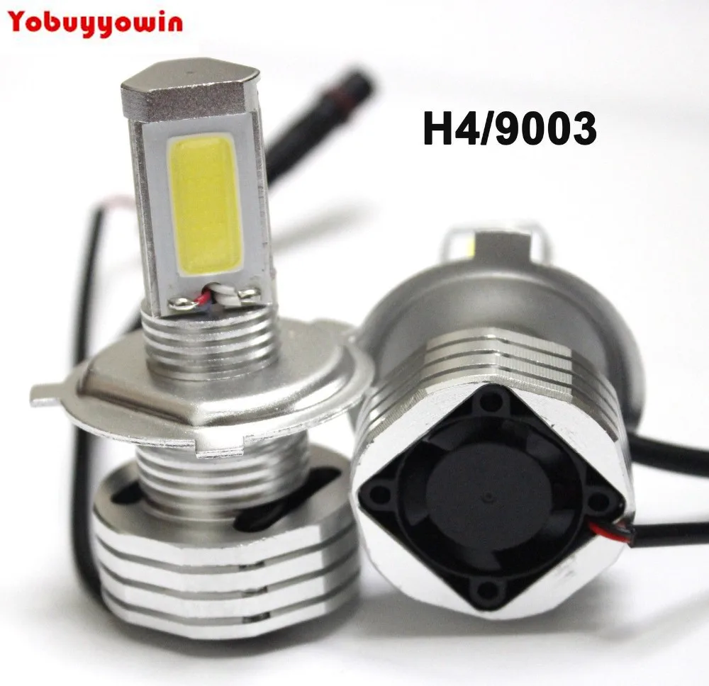 

Automotive Car H4 H/L 9003 Cree Chips Cob LED 90W 9000LM White Headlight Hi/Lo Kit Globes Car Bulb For All Car Error Free