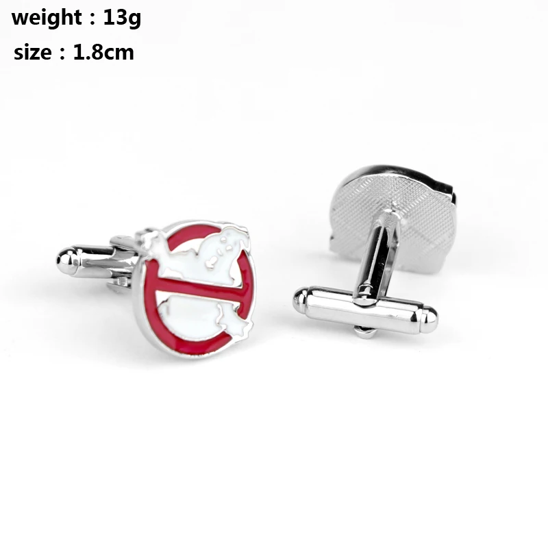 Красные запонки в виде скелета призрака для костюма вечерние мужские подарок