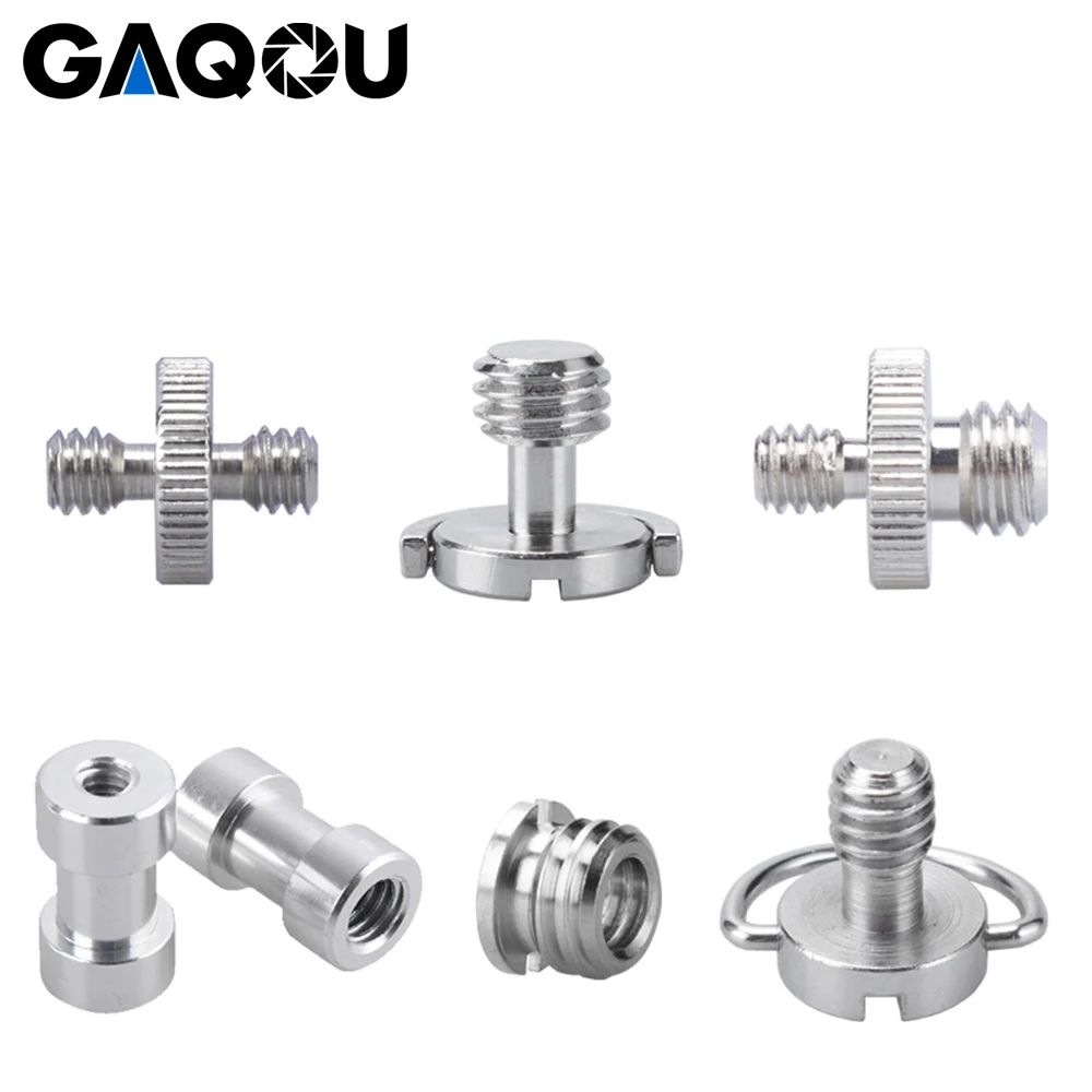 Переходник для крепления на штатив GAQOU металлический с резьбой 1/4 &quot3/8&quot вспышки