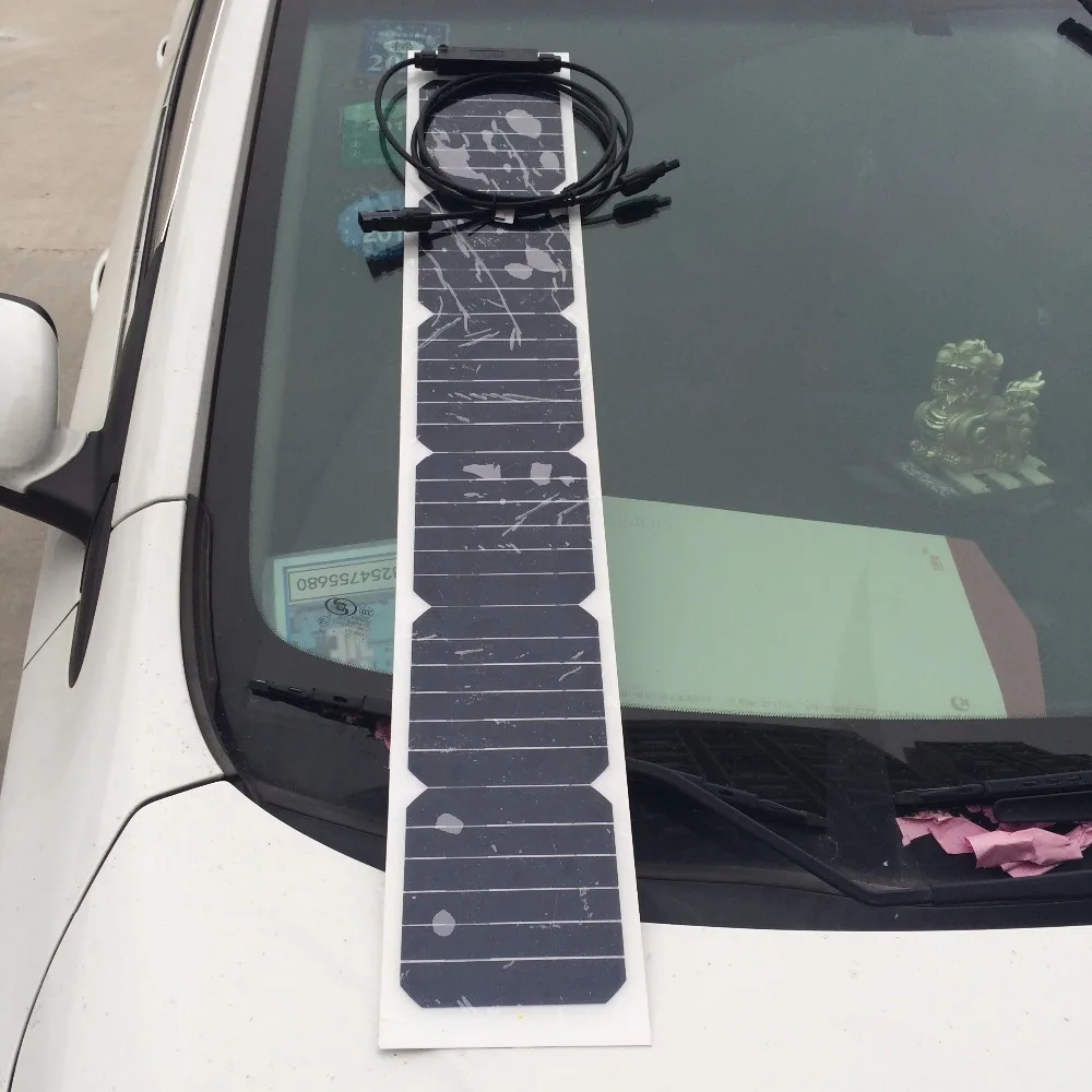 Новая 2 шт. солнечная панель 22 Вт sunpower Полу Гибкая зарядное устройство 12 В|semi flexible