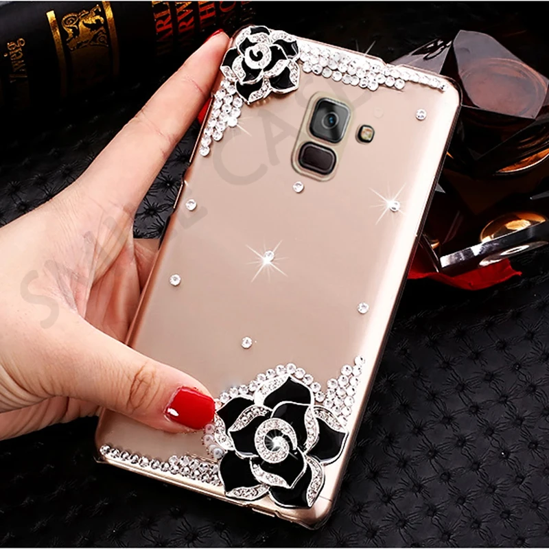 Чехол Smile для Samsung galaxy A8 2018 A530 5 6 "прозрачный пластиковый чехол со стразами Plus A730F