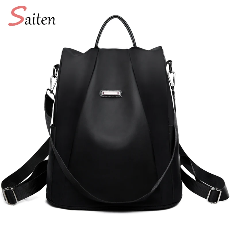 Новая сумка водонепроницаемый Оксфорд женский рюкзак на молнии школьные сумки