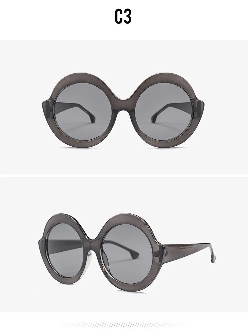 HBK унисекс негабаритные солнцезащитные очки Modis круглые Oculos De Sol Ретро Feminino роскошные женские брендовые дизайнерские солнцезащитные очки UV400