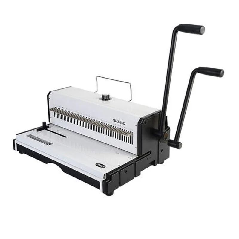 A3 Paper Puncher  46 Holes Punching machine TD-205D Manual Spiral Wire Binding Machine Paper Cutter Decorative Hole Punch